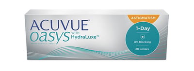 ACUVUE OASYS 1-DAY with HydraLuxe for Astigmatism 30 Pack