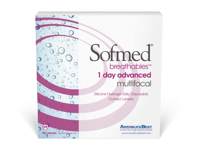 Sofmed Breathables 1-Day Advanced Multifocal Medium Add 90PK