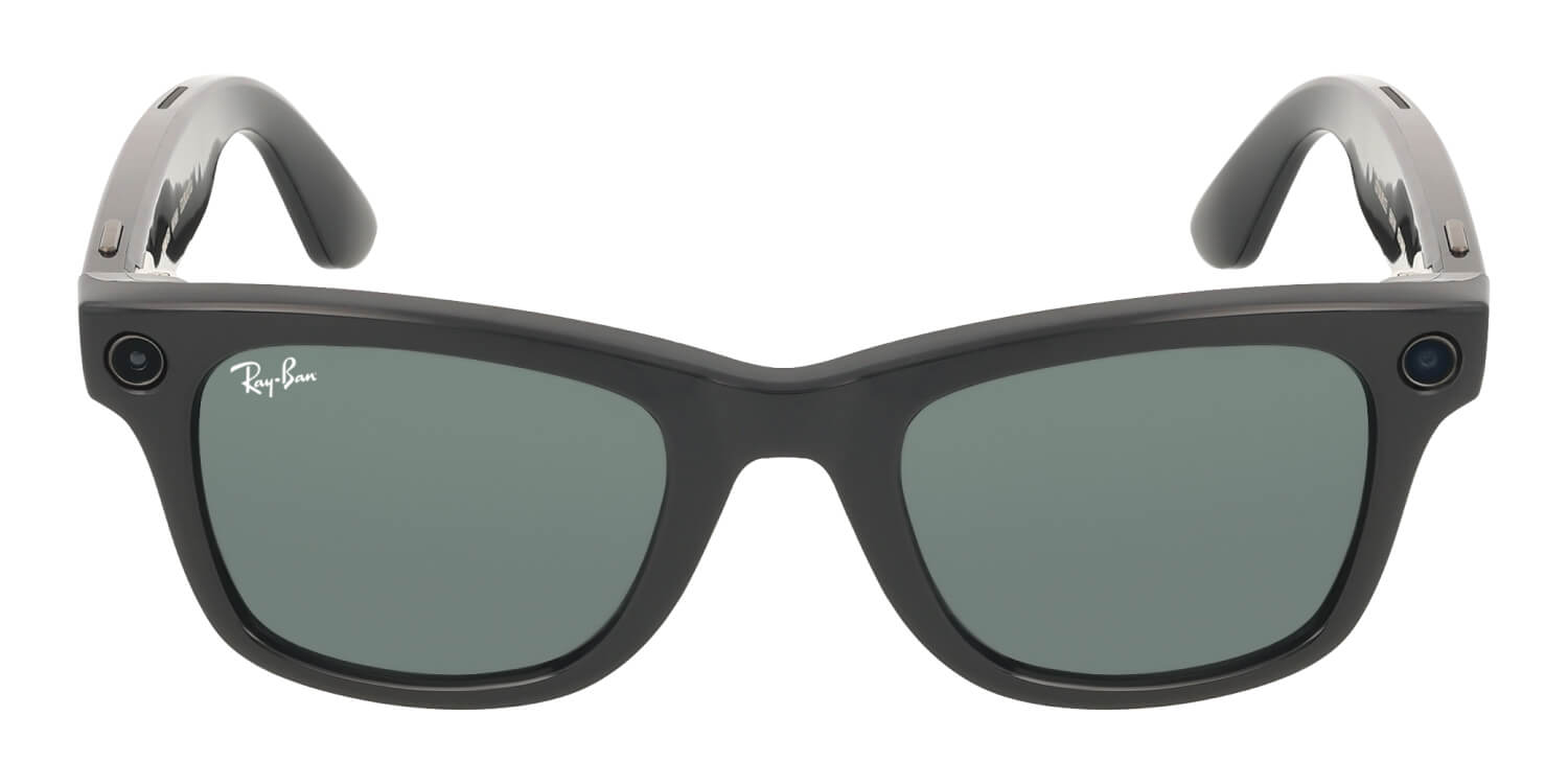 Shop Ray Ban Meta Wayfarer Sun